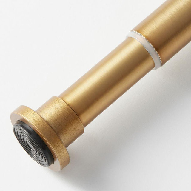 Standard Tension Curtain Rod, Brass, Large, 36" - 54" L