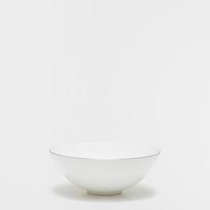 Bone China Bowl with Silver Rim