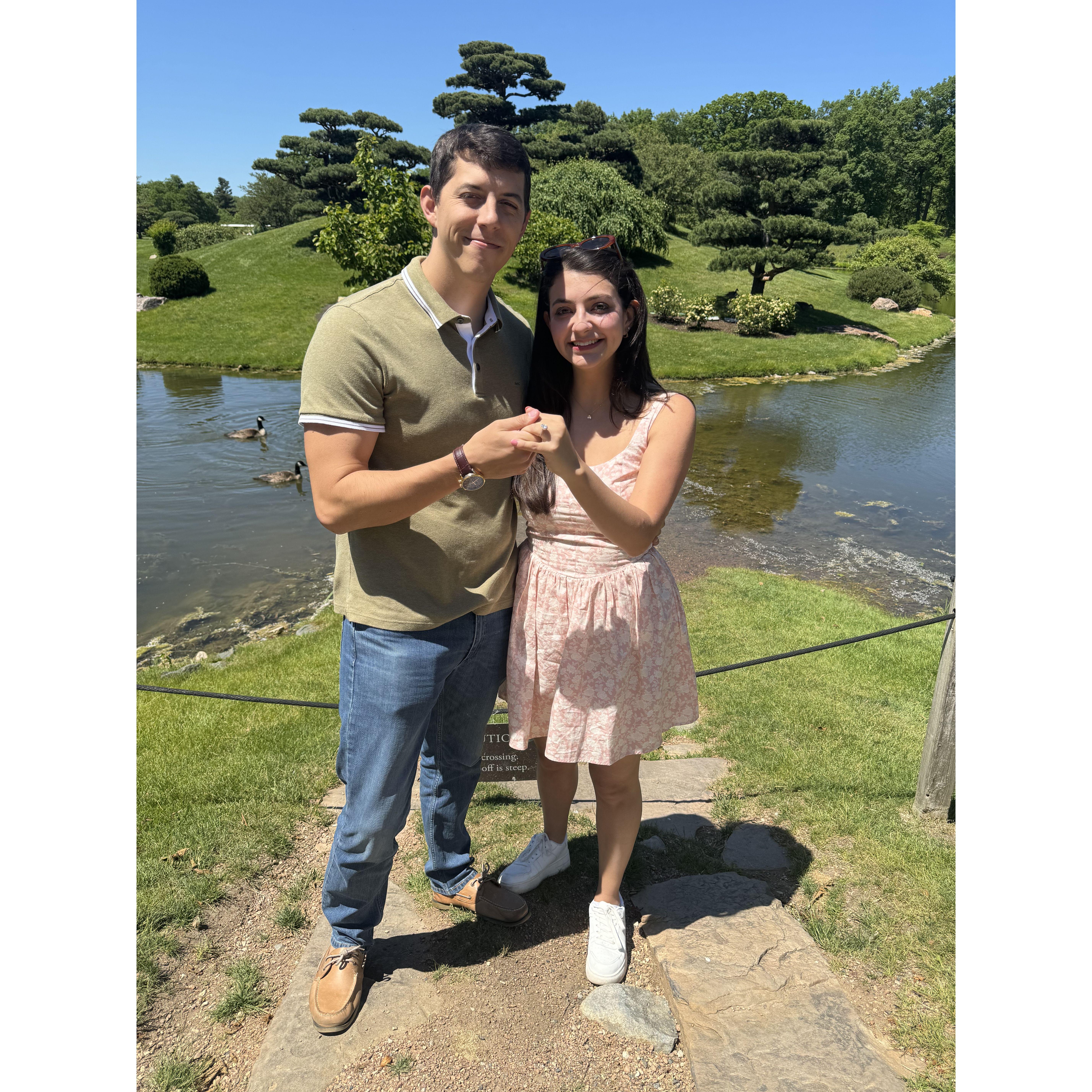 Right after Grant proposed!