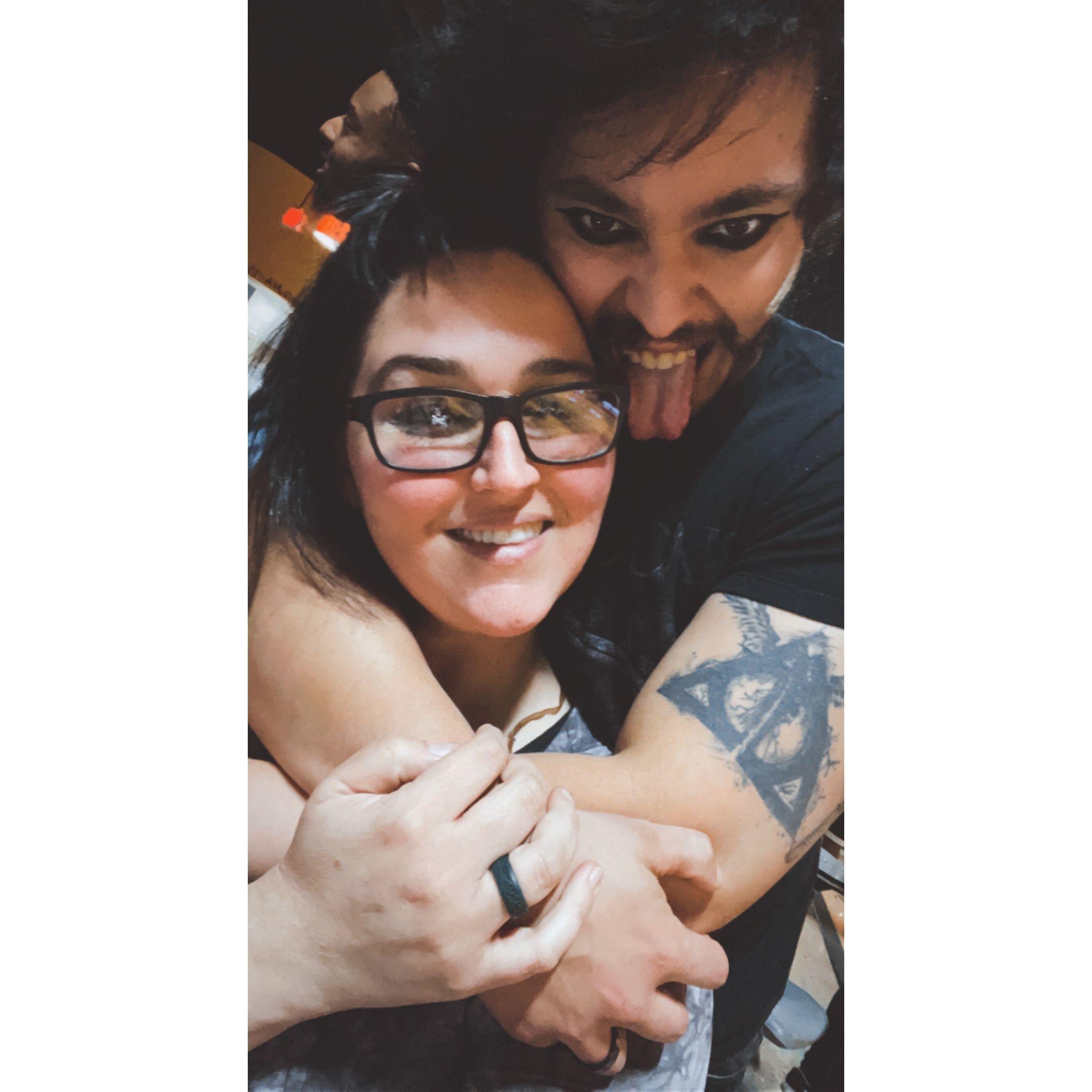 We went bowling that night and Corey had done that last second to make me laugh.