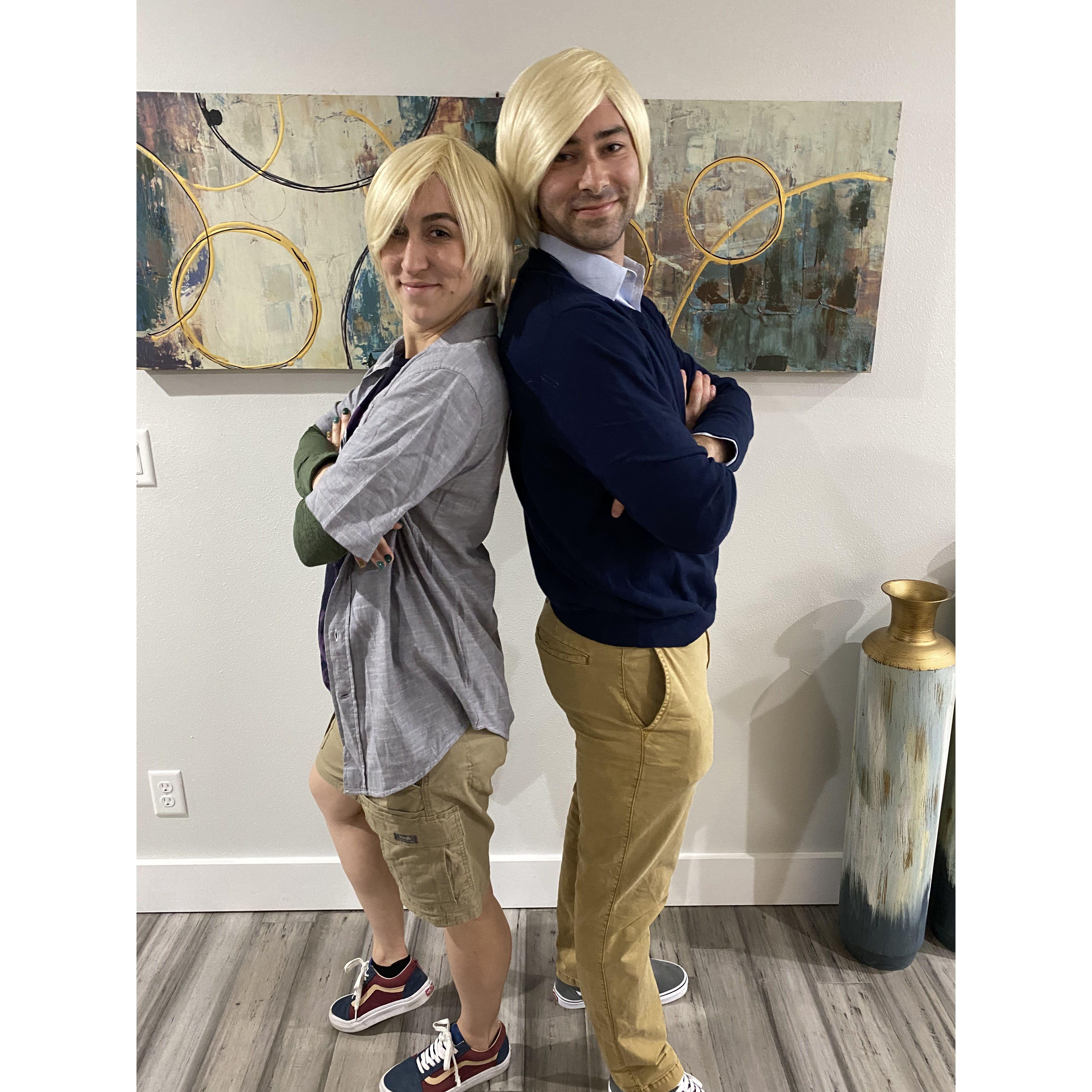 Daniel and Em as Zach & Cody for Halloween in Orlando, FL 10.2021