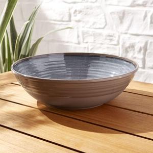 Caprice Grey Melamine Serving Bowl
