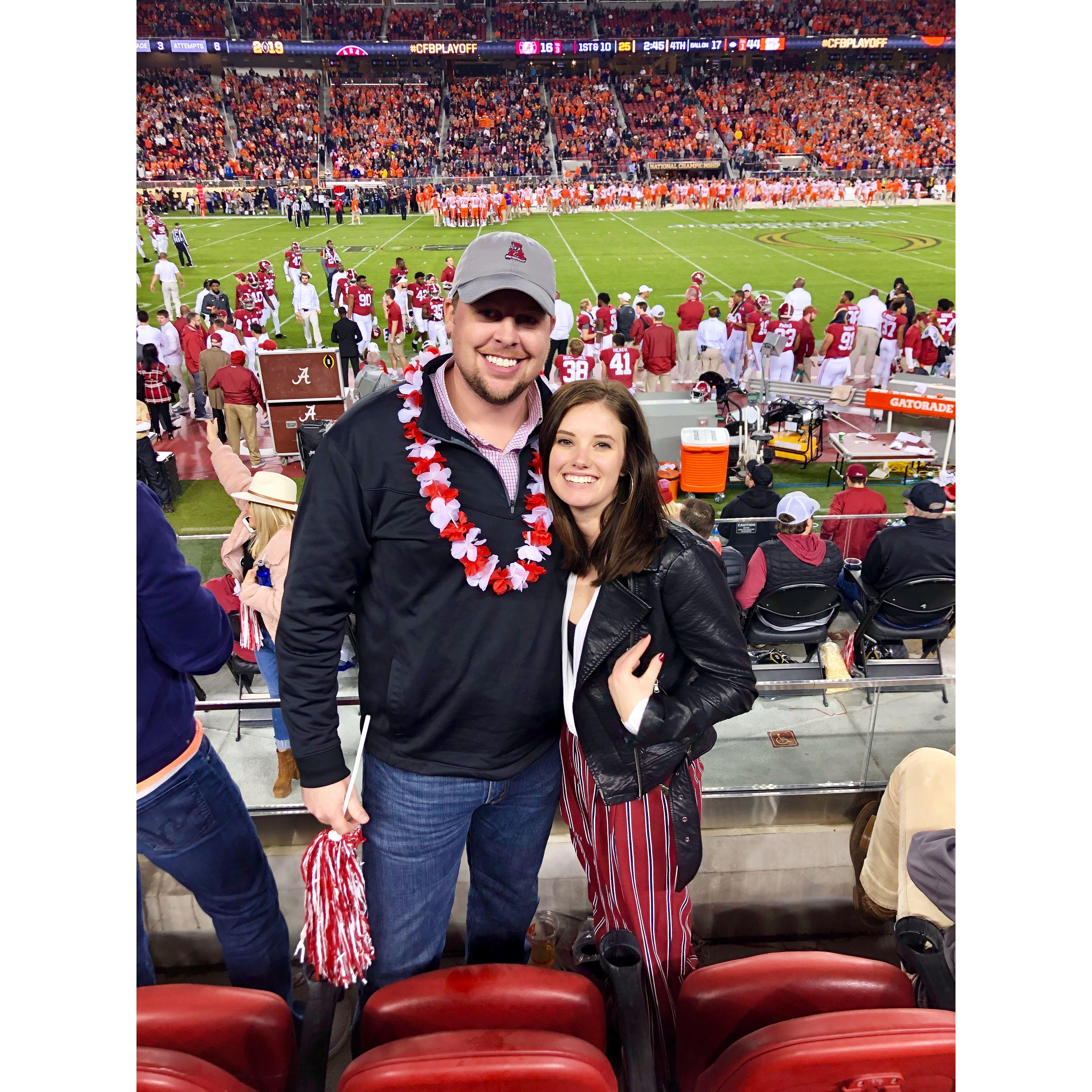 Brian's first time to California for the National Championship game!