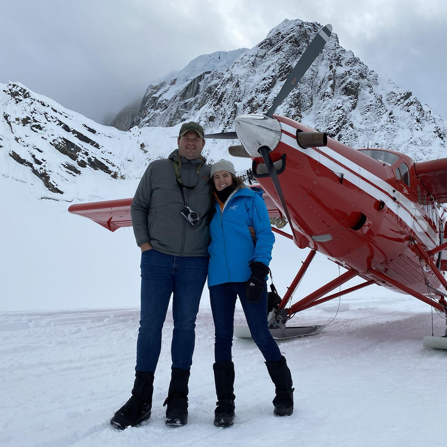 Love taking flight & landing on a glacier on Denali