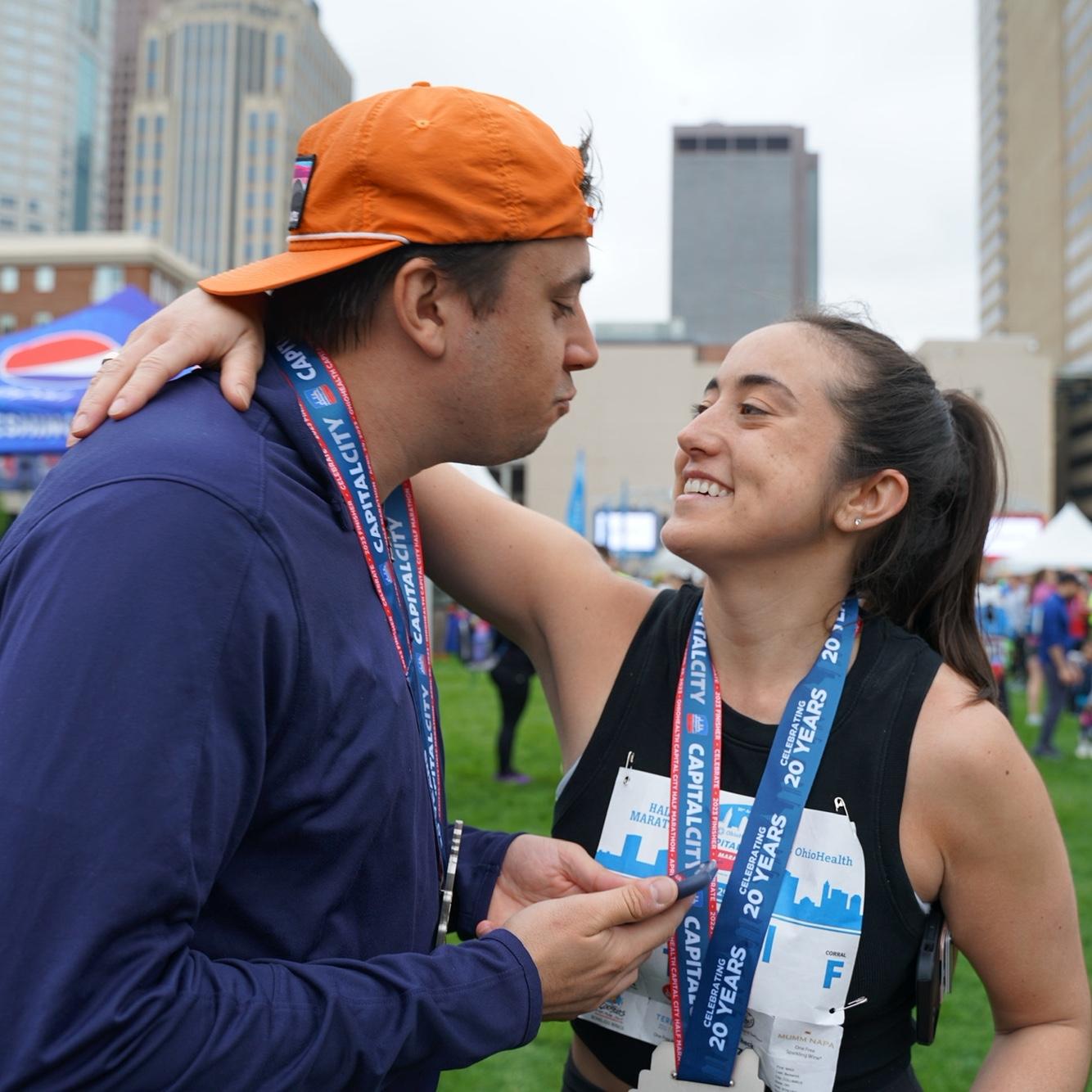 Completed our first half marathon together!