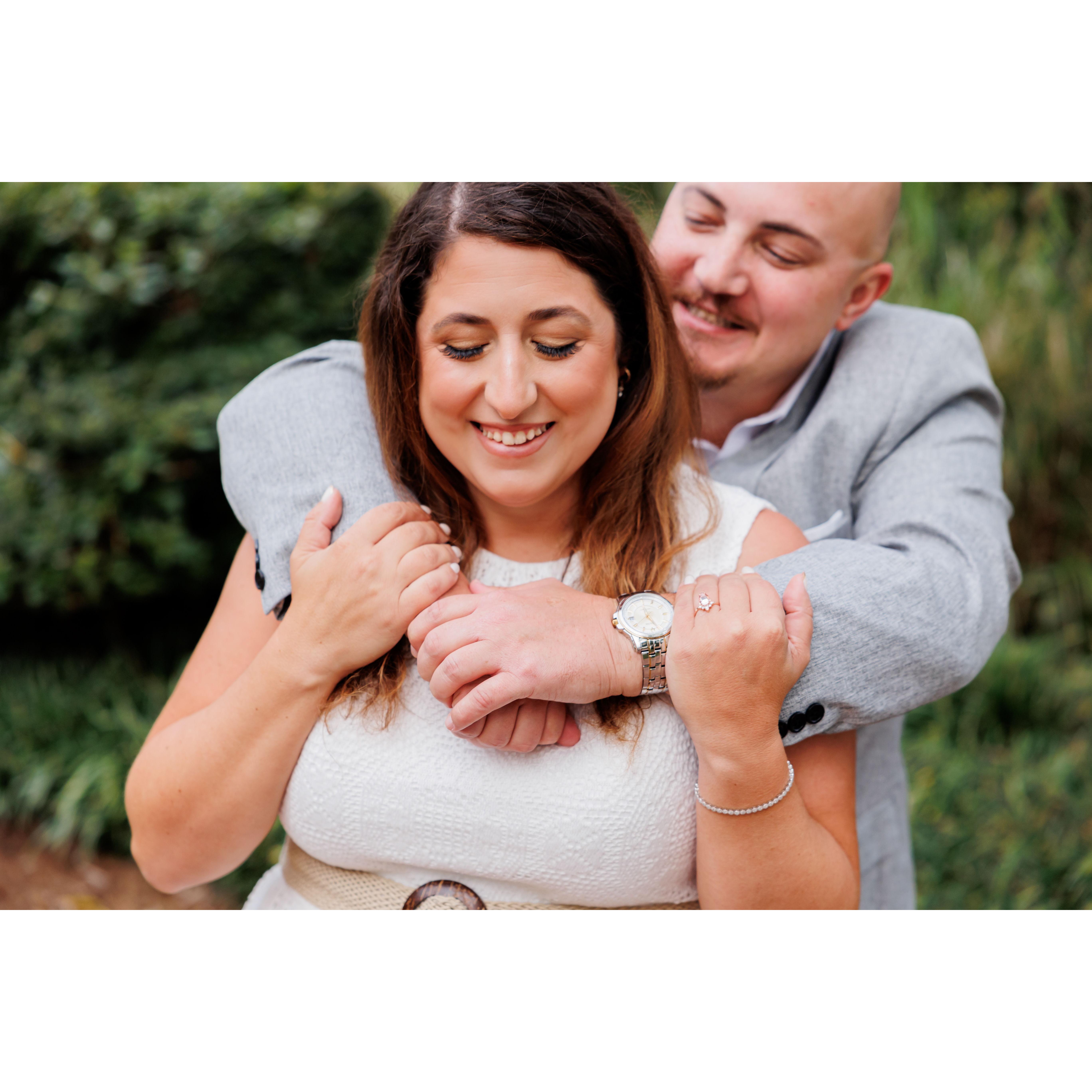 Engagement photo shoot in Norfolk, where we took a waterfront stroll after our first date.