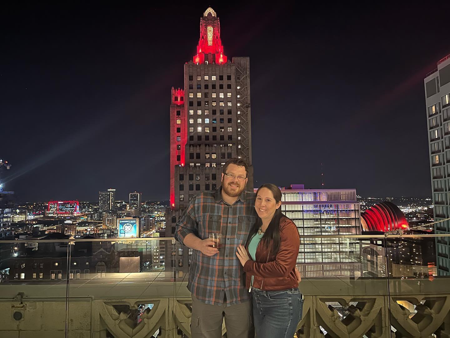 Exploring the city with friends and got this great city view.