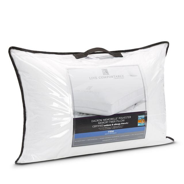 Live Comfortably Asthma & Allergy Friendly Firm Memorelle Pillow, Standard