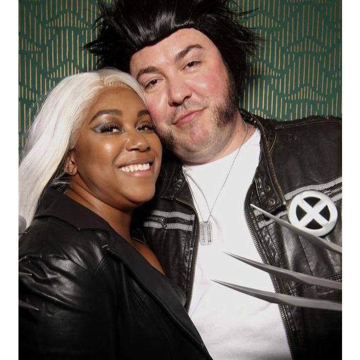 Happy Halloween from Storm and Wolverine!