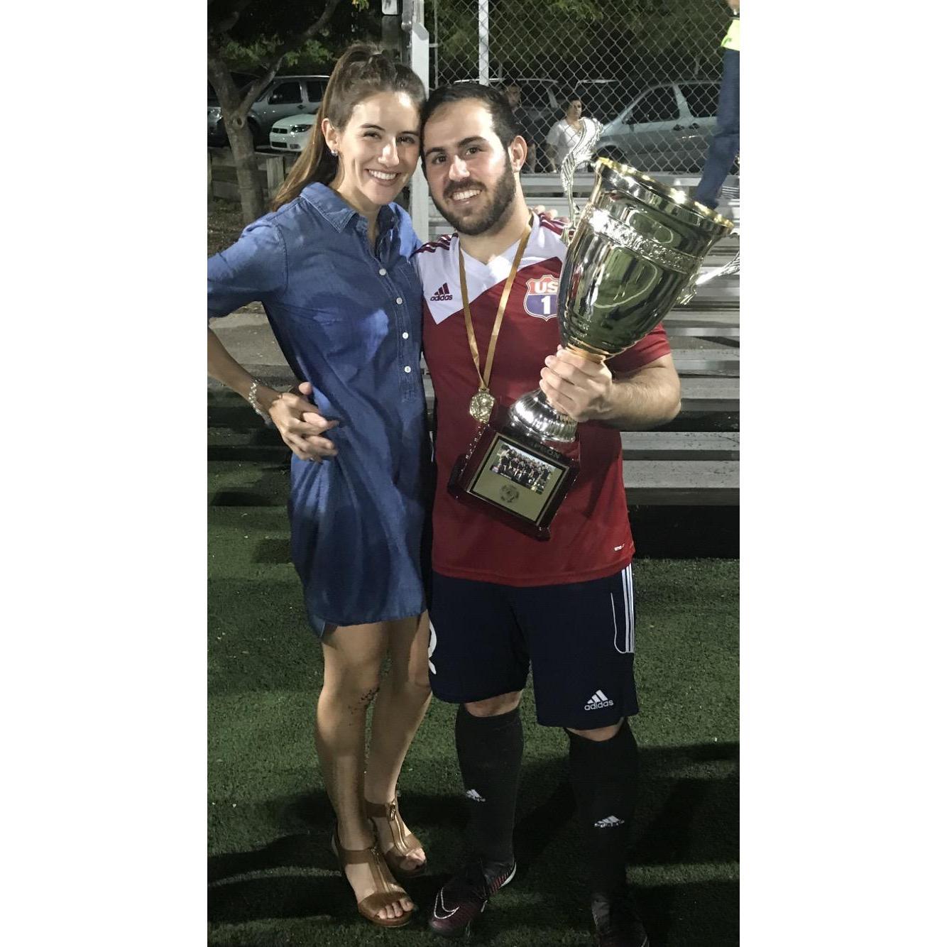 When Fortu's team won the soccer championship! :)