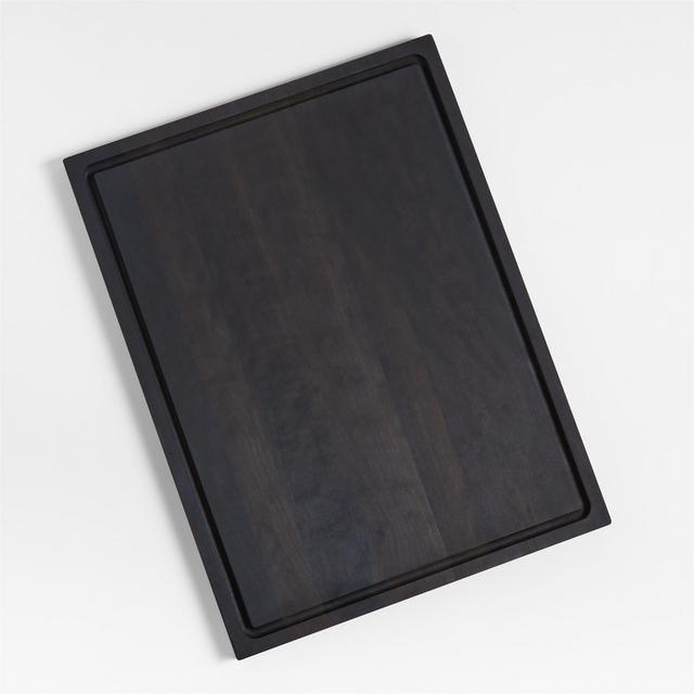 Crate & Barrel Ebonized Face-Grain Cutting Board 24"x18"x0.75"