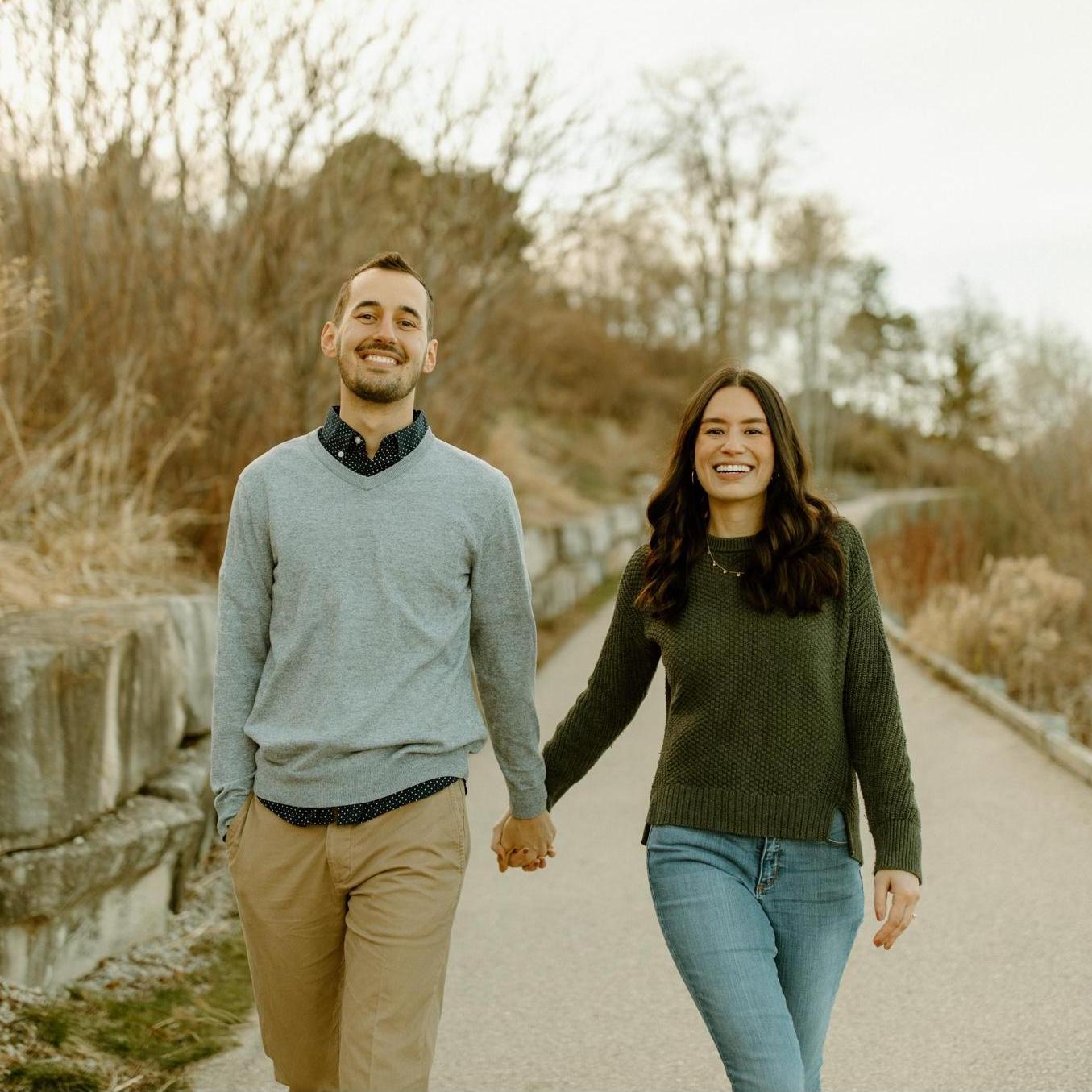 We are holding hands in this photo