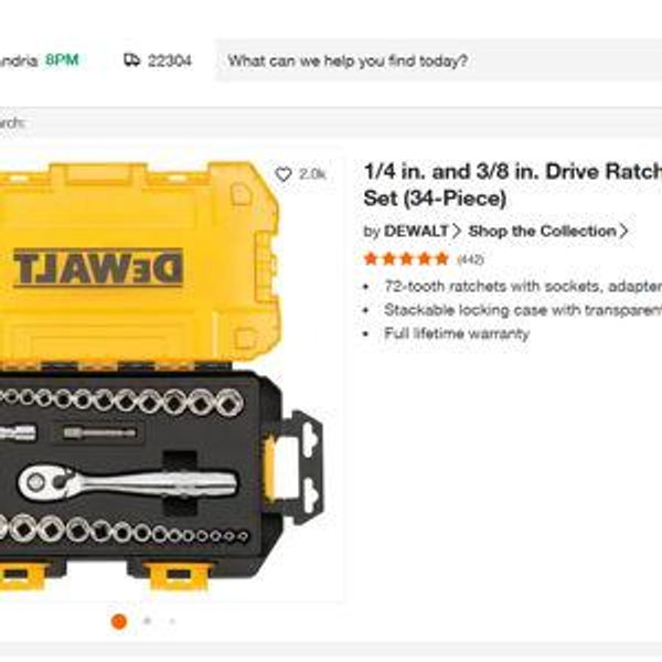 1/4 in. and 3/8 in. Drive Ratchet & Socket Set (34-Piece)