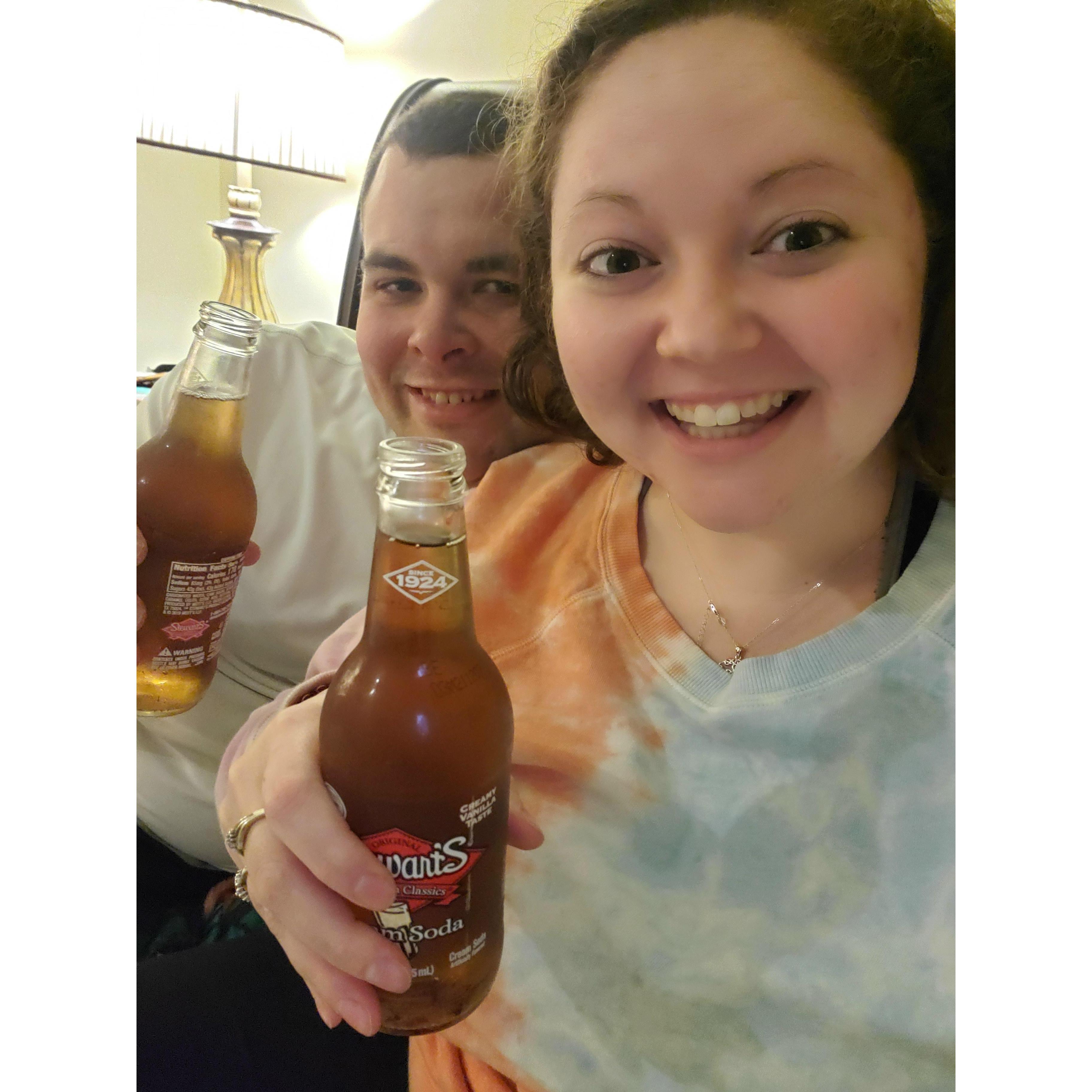 New Year's Cream soda toast for 2022!