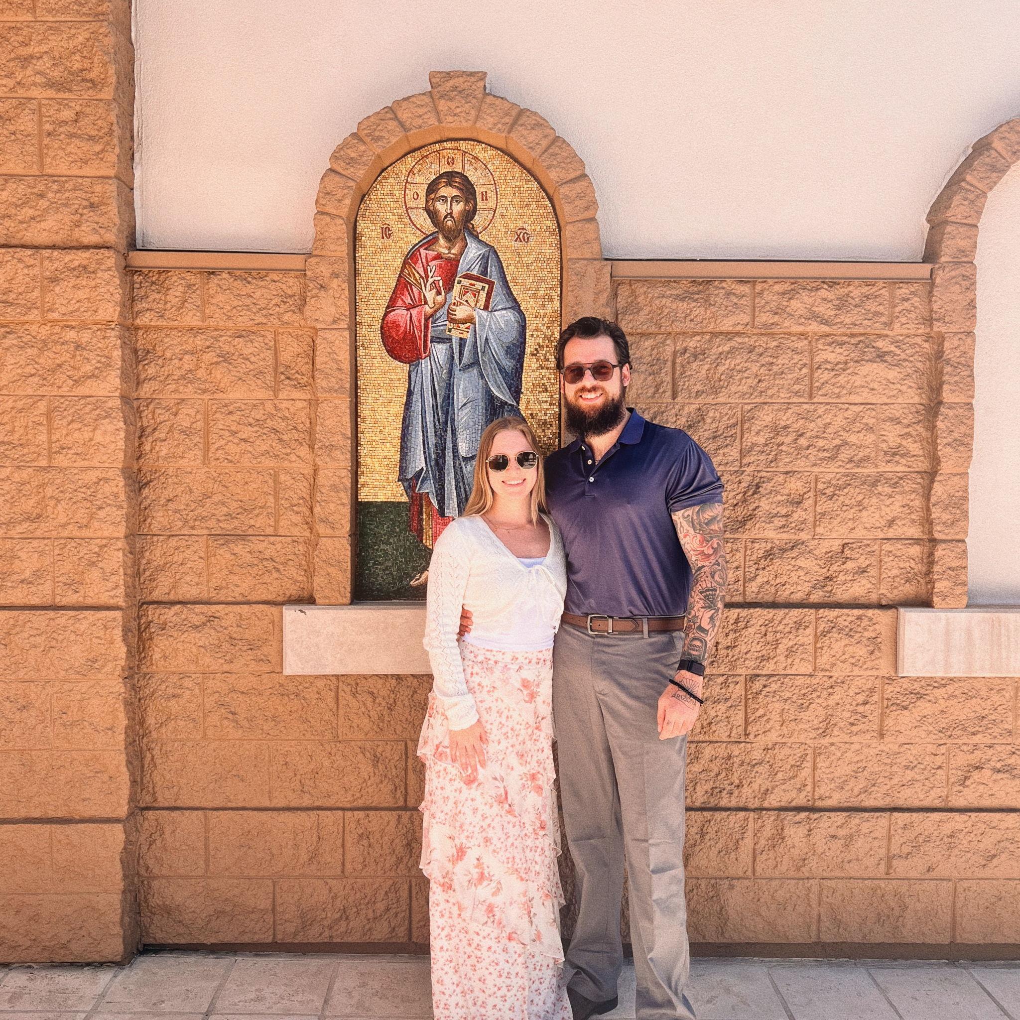 At our favorite place ever. 
Assumption Greek Orthodox Church