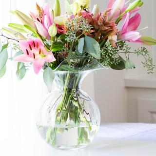 Hibiscus Fluted Vase