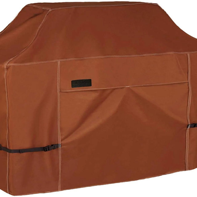NettyPro Waterproof Heavy Duty BBQ Grill Cover 3-6 Burner Gas Barbecue Grill Cover,Fadeproof & UV Resistant, Barbecue Gas Grill Cover for Weber, Char-Broil, Brinkmann, Jenn Air, Nexgrill Grills and More, 52