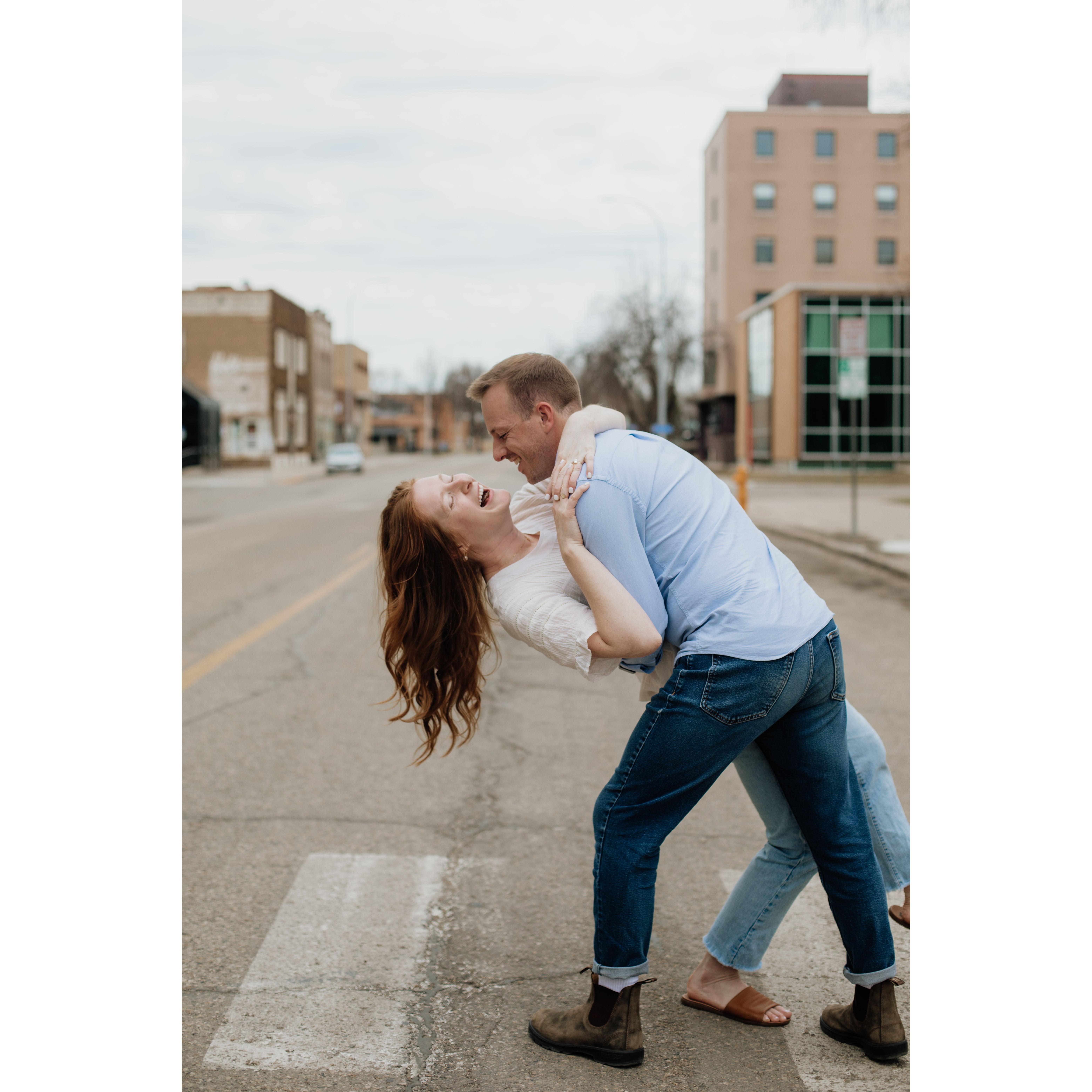 Friends for 7 years, dating for 10 months, engaged for 9 months, married til death do us part!