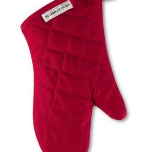Williams Sonoma Oven Mitt, Claret Red