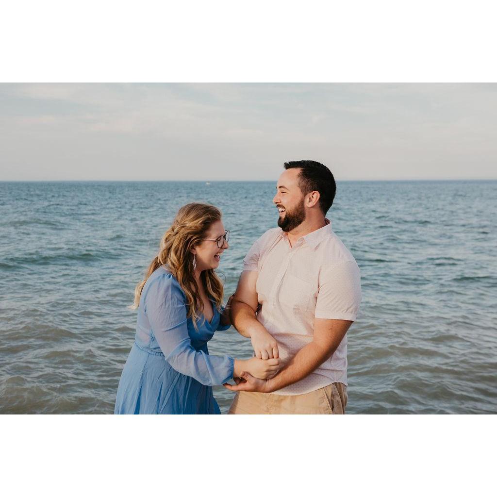 All engagement and wedding photos are taken by Liz Seonbuchner Photography.