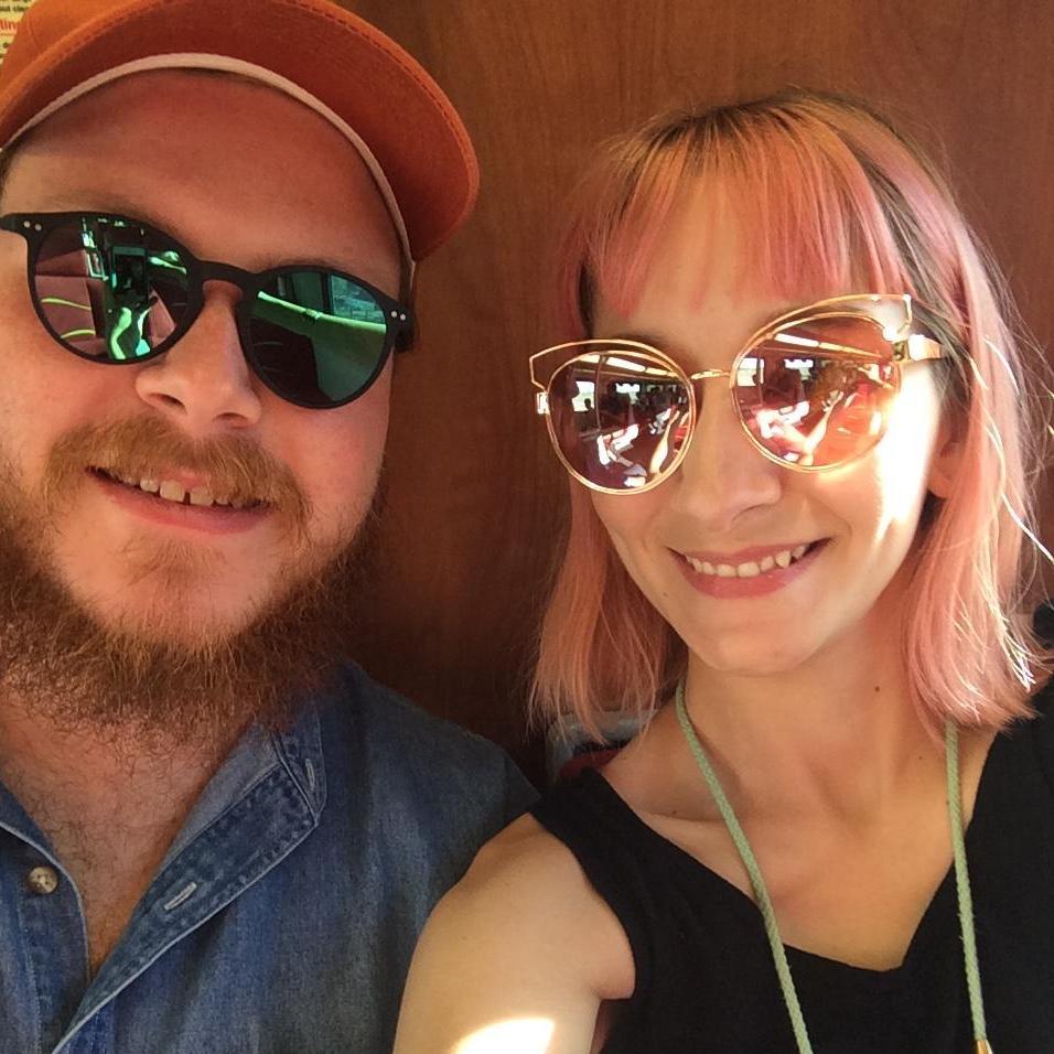 On the train ride to Santa Fe, New Mexico.