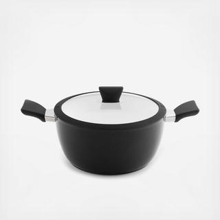 Eclipse Ceramic Black & White Covered Stockpot