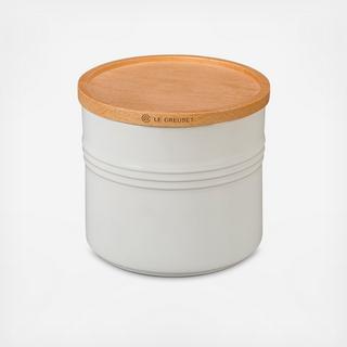 Medium Canister with Wood Lid