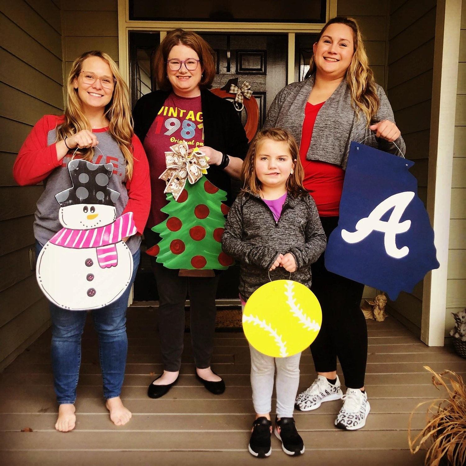 Crafting day with Abby at Danielle's house! We had a blast!