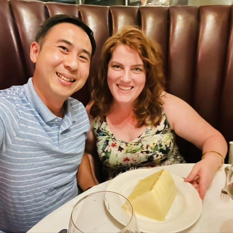 Del Frisco's steakhouse in Las Vegas. Best steak of his life! Best wine of her life!