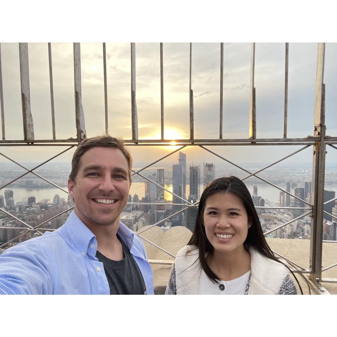 The pic in NYC where Rory was talked into smiling
