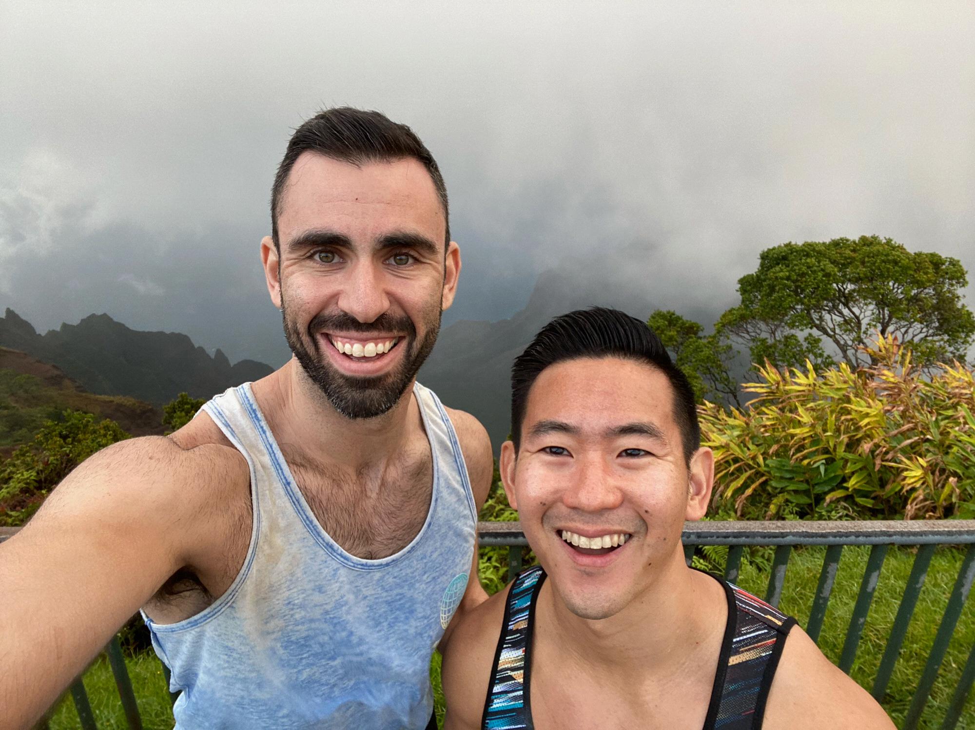 Moments after we got engaged in Kauai