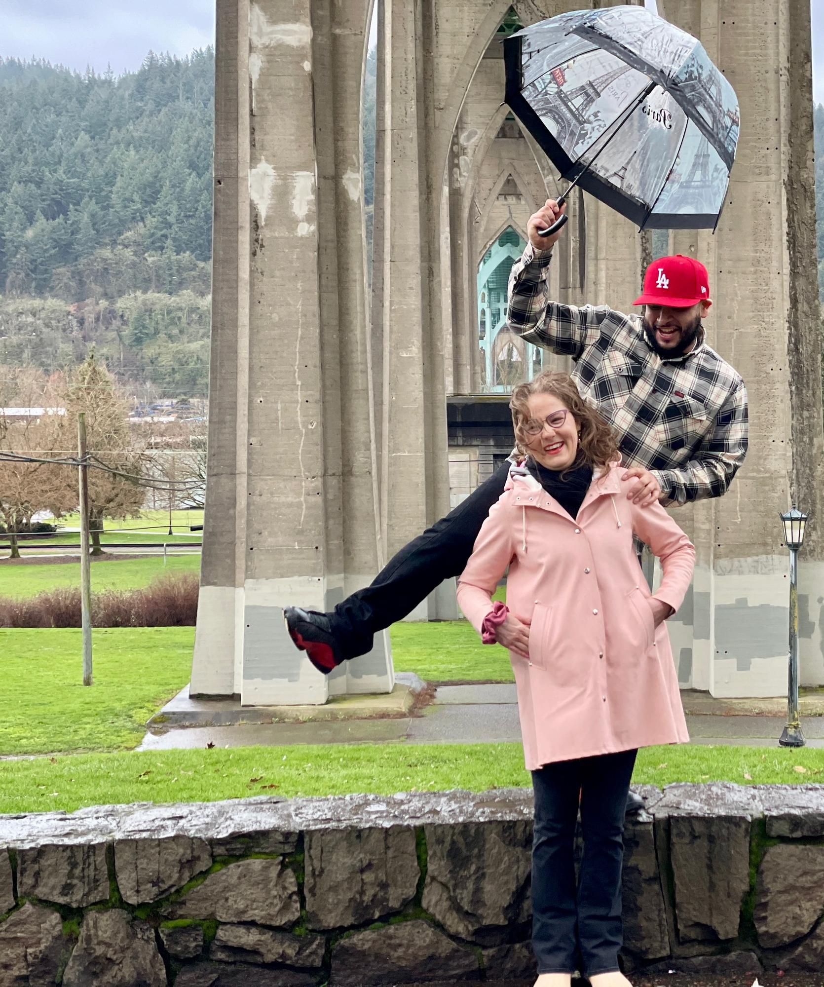 Rain or shine, always having fun no matter where we are!