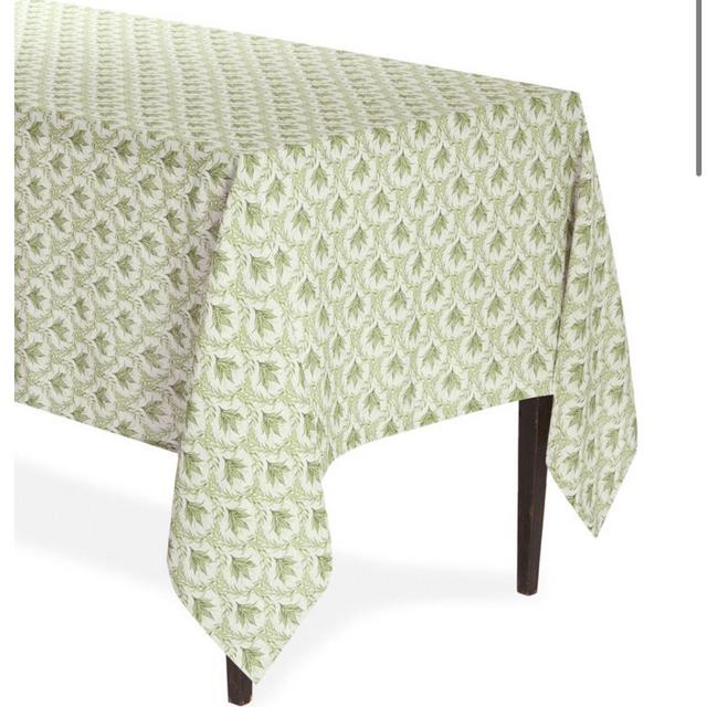 Lily of the Valley Printed Linen Tablecloth 70 x 108" by Moda Domus