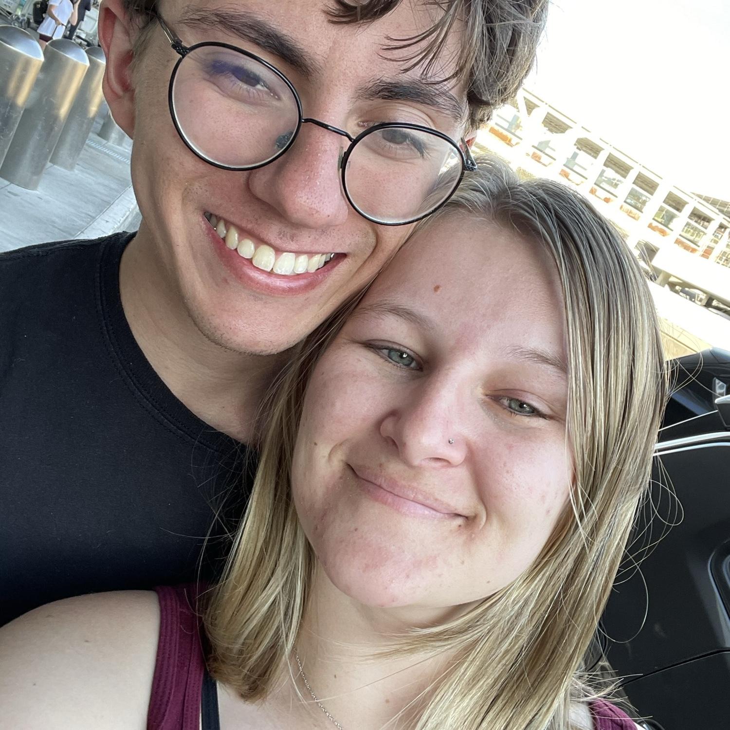 Last picture together before long distance