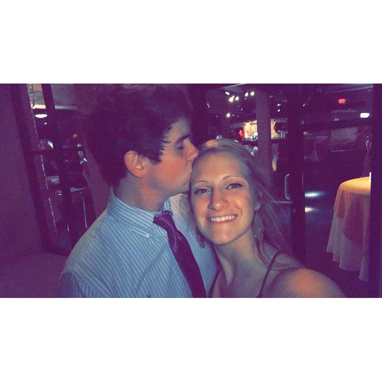 celebrating one week together at my brother and sister-in-law's wedding