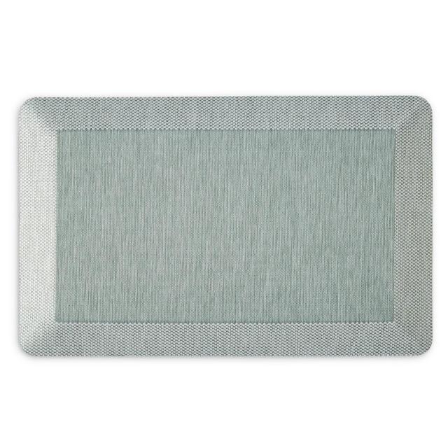 MARTHA STEWART Mira Modern Heathered Anti-Fatigue Air-Infused Kitchen Mat, Mint Green, 19.6"x32"