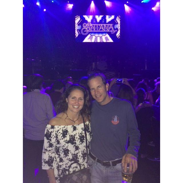 At the Santana concert at the House of Blues in Las Vegas, NV.