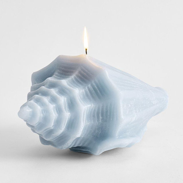 Flame Shell Candle – Chambray – Large