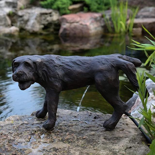 Aquascape 78310 Naughty Dog Pond and Garden Water Fountain, Brown