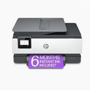 HP OfficeJet 8015e Wireless Color All-in-One Printer, 6 month Instant Ink trial included