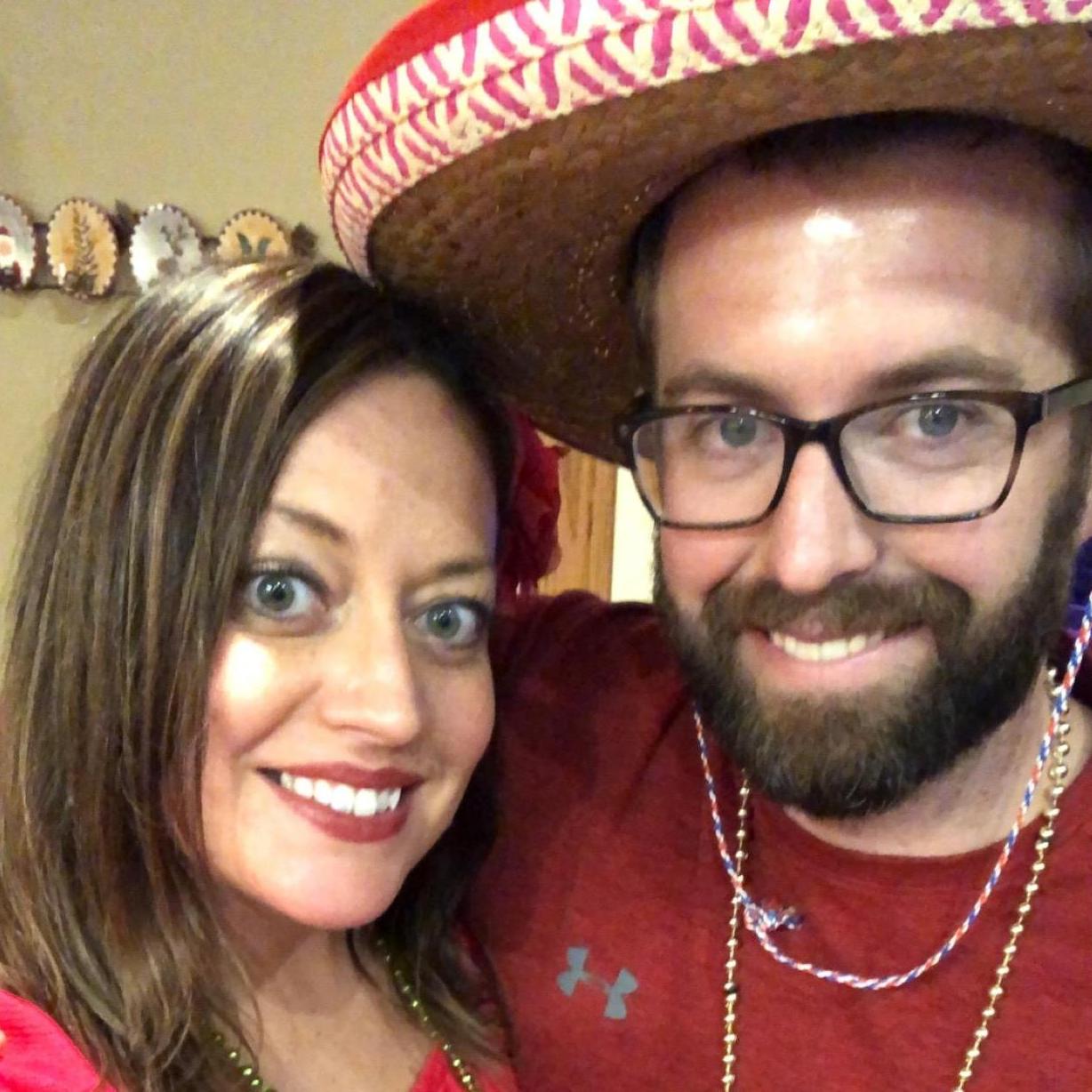 Our third Christmas together. Mexican fiesta!