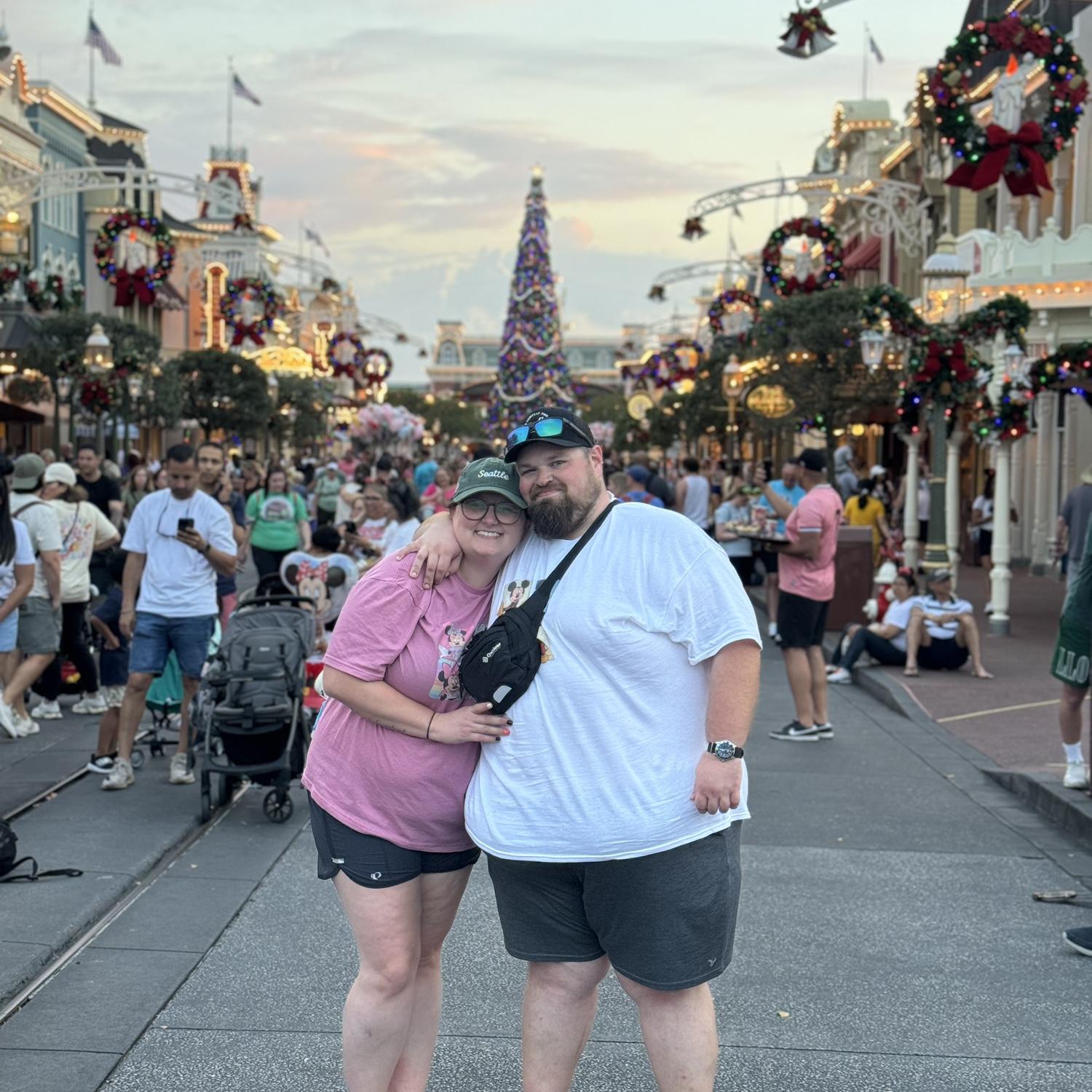 Our first trip to Disney together! ♥️
With Preston’s family!