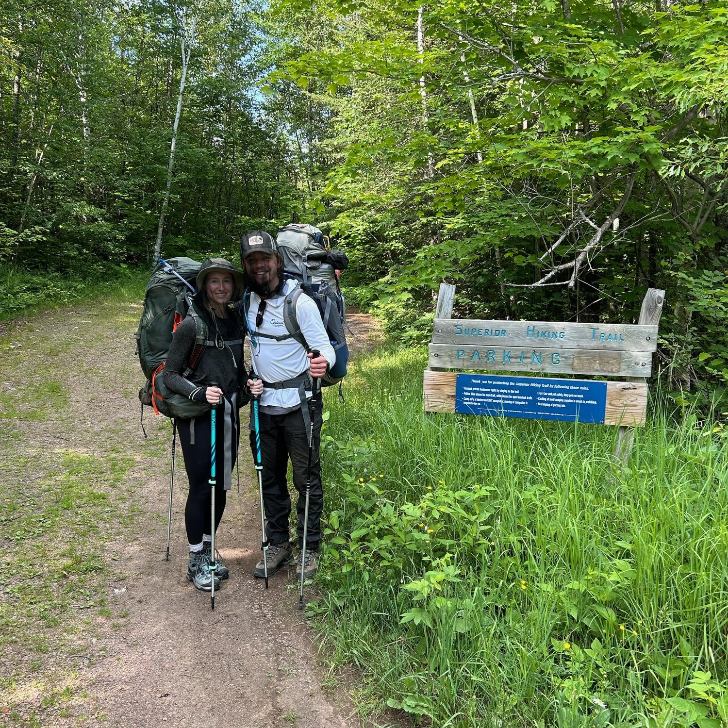 First (and probably only) backpacking trip together in northern MN on the Lake Superior Hiking Trail