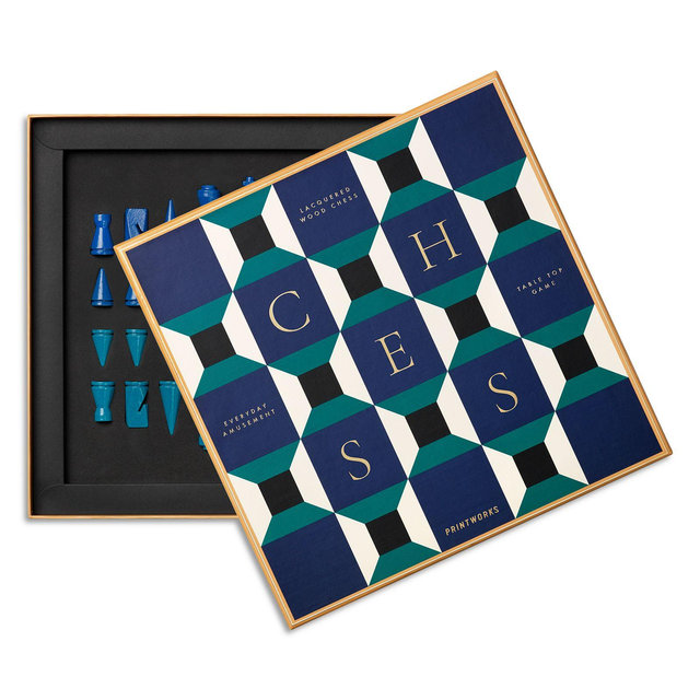 PRINTWORKS Lacquered Chess Set, Athena