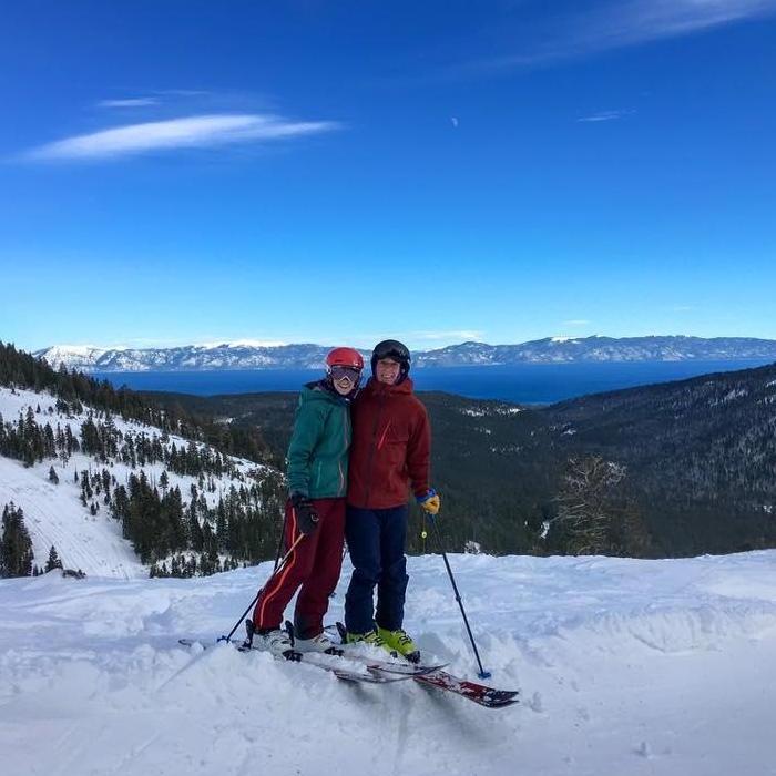 Skiing at Alpine Meadows in Tahoe