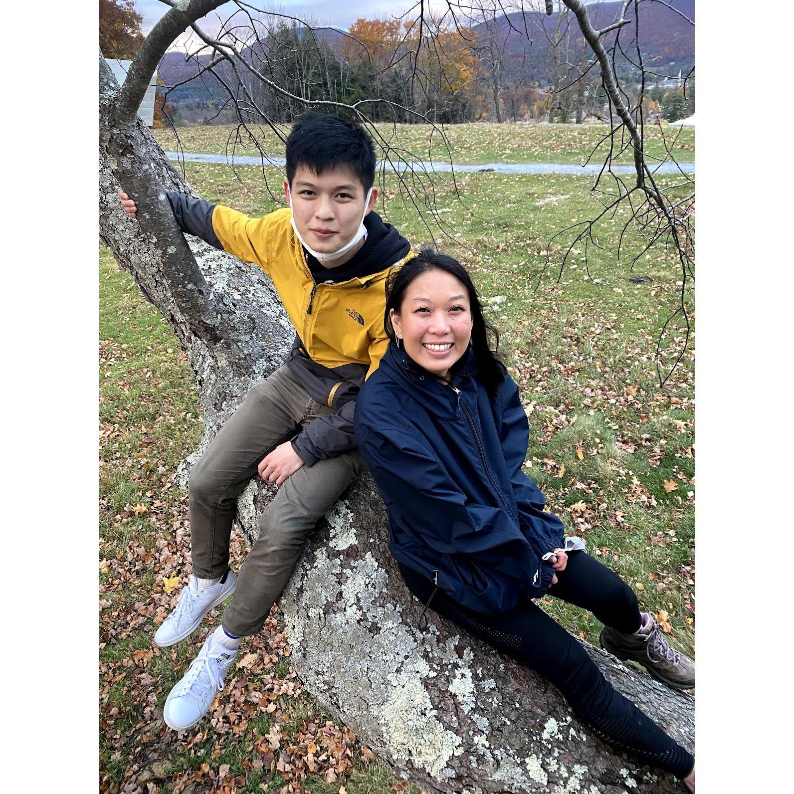 Gary thought that Natalie climbing a tree with him surely meant she liked him, but she didn't yet at this point.