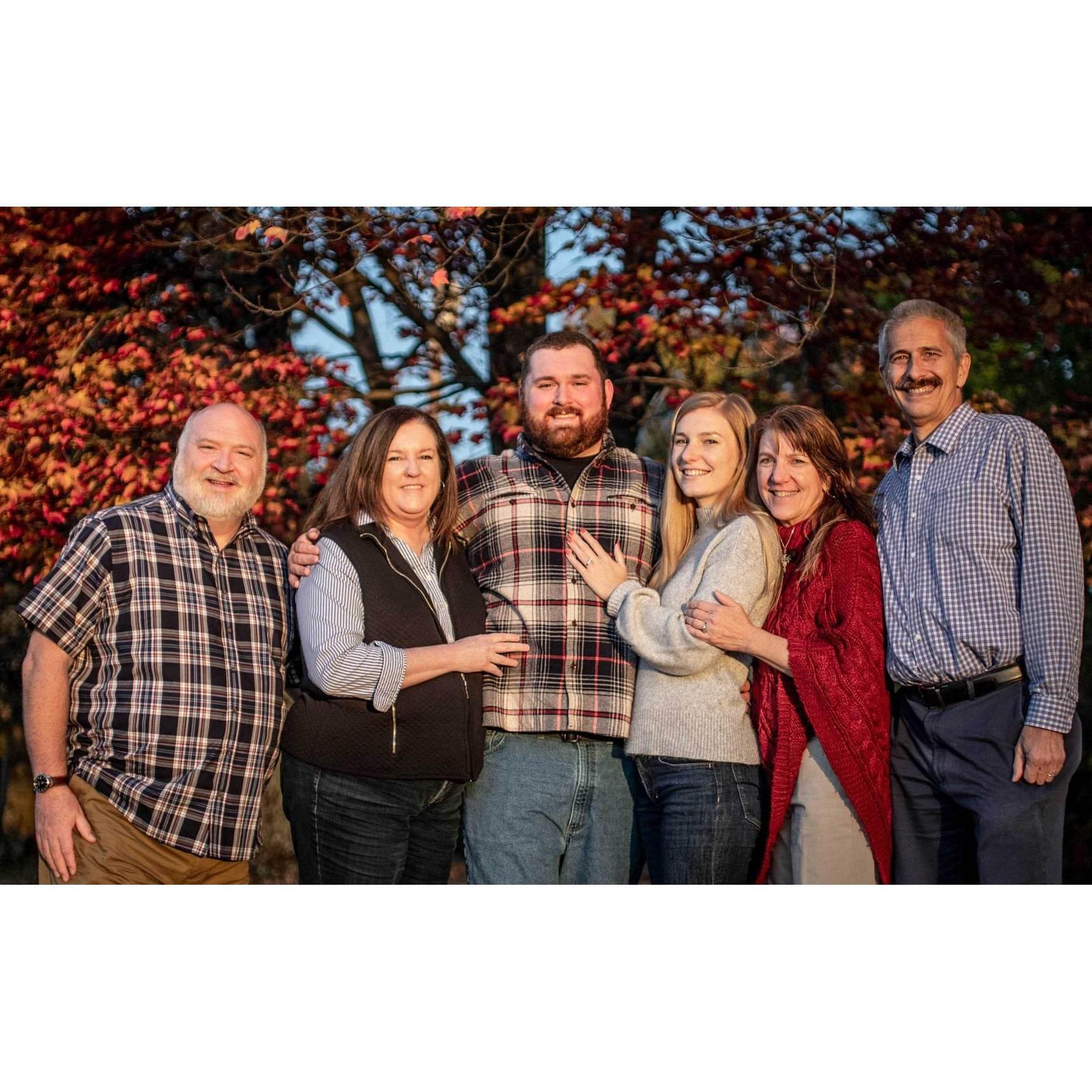 Us and our wonderful parents: Russ, Kathy, Ellen & Ed