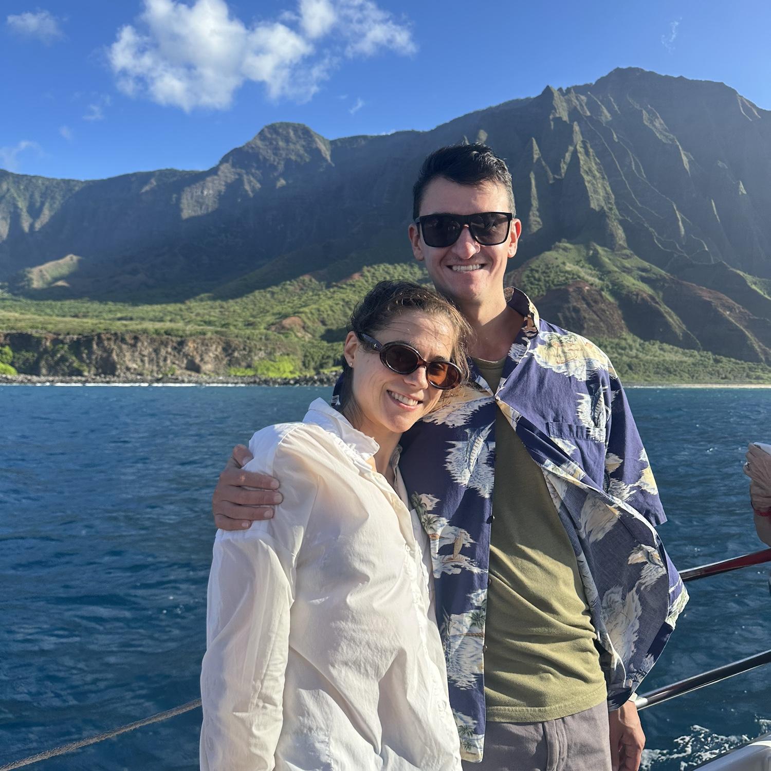 Boat cruise in Kauai