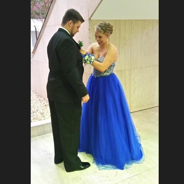 Our first prom together. Fun Fact: we are getting married at the same location as this prom.
