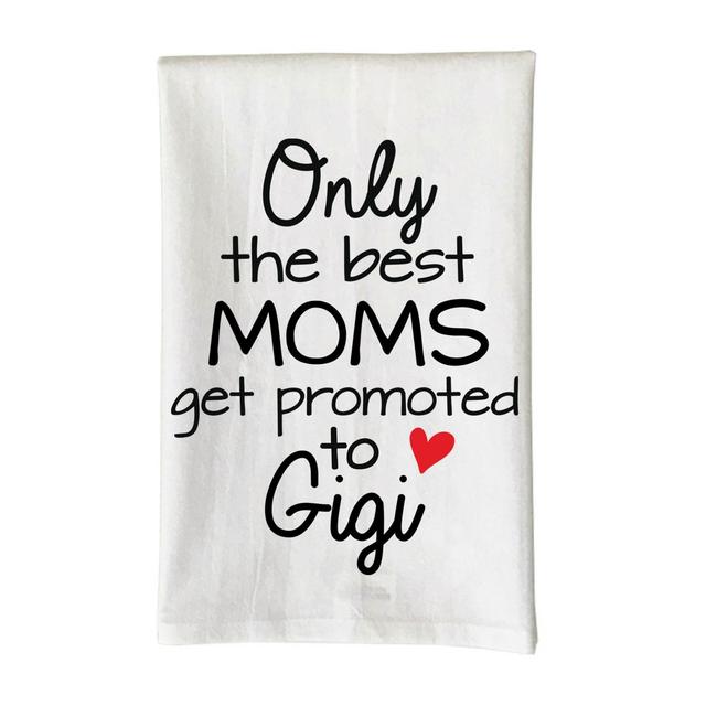 Love You a Latte Shop "Only the Best Moms Get Promoted to Gigi" Kitchen Towel